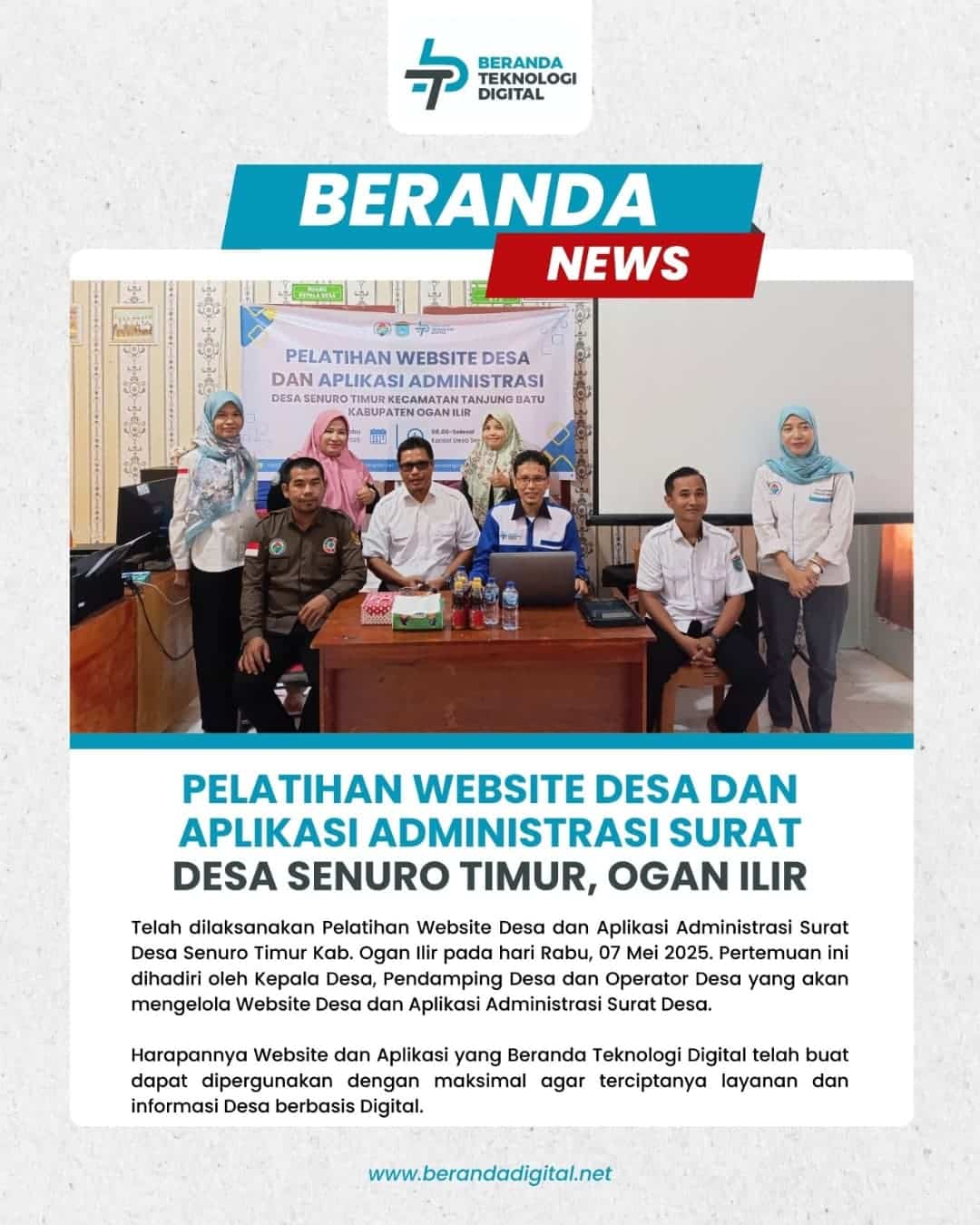 Pelatihan Website Desa dan Aplikasi Administrasi Surat Sesa Senuro Timur