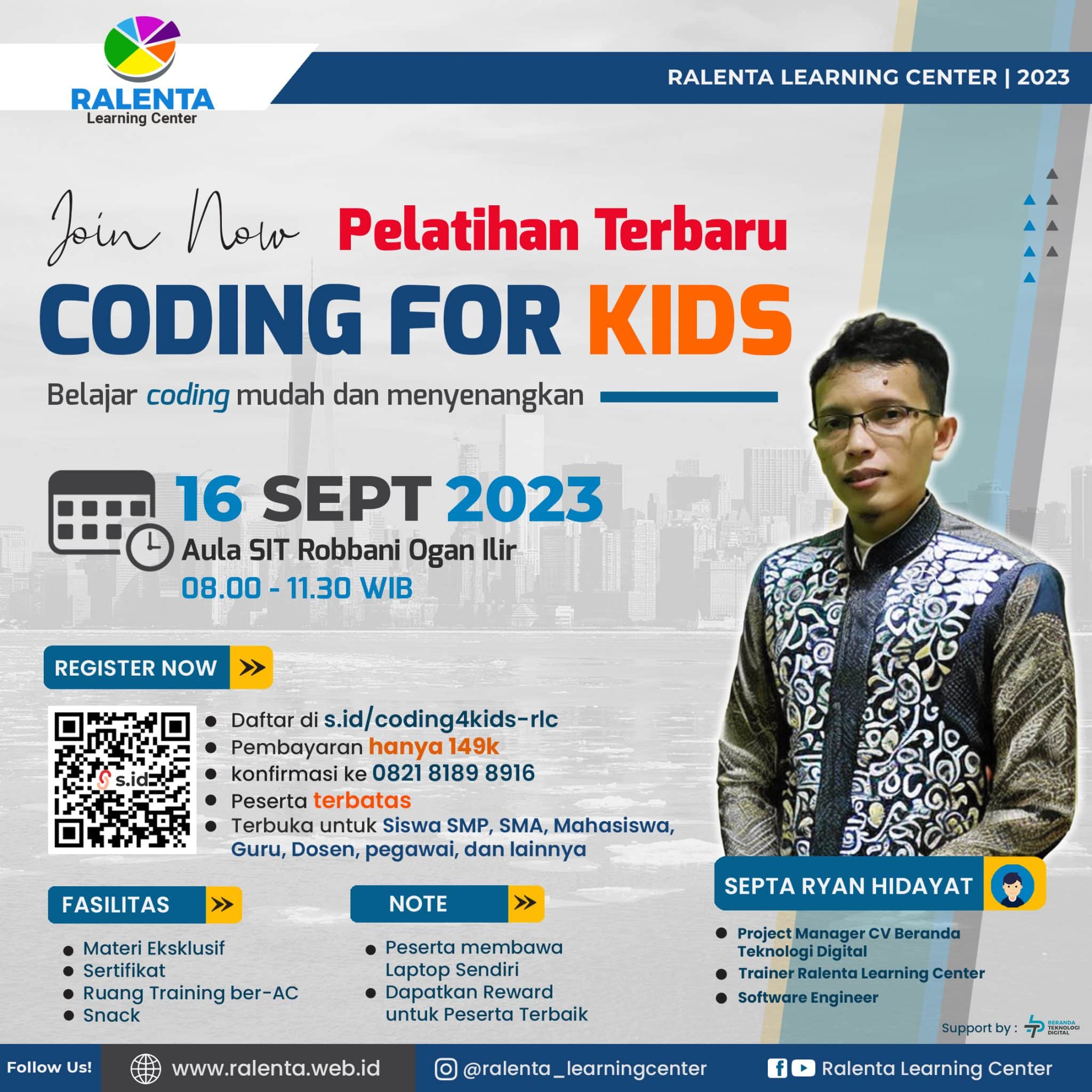 Pelatihan Coding for Kids, belajar Coding mudah dan menyenangkan